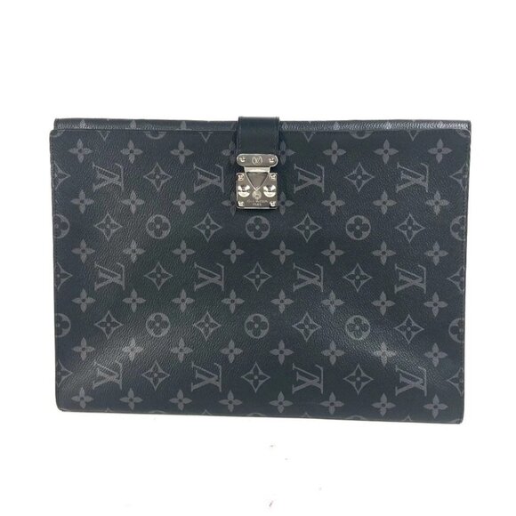LOUIS VUITTON GI0273 MonogramEclipse Porte de Gumain Frank GM Case Clutch bag - Picture 2 of 15